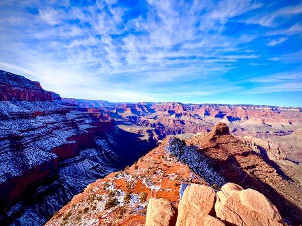 The Grand Canyon in a Frozen World